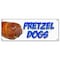Signmission PRETZEL DOGS BANNER SIGN soft pretzel hot dog signs baked homemade B-Pretzel Dogs - alternate 1